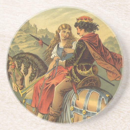 Vintage Viktorianische Märchen, Bruder und Schwest Getränkeuntersetzer (Vorne)