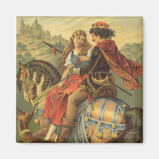 Vintage Viktorianische Märchen, Bruder und Schwest Magnet (Vorne)