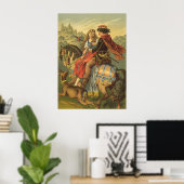 Vintage Viktorianische Märchen, Bruder und Schwest Poster (Heimbüro)