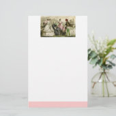 Vintage Viktorianische Mode Briefpapier (Stehend Vorderseite)