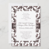 Vintage Viktorianische Modeshow Gala Einladung (Vorderseite)