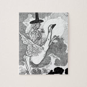 Vintage viktorianische Mother Goose von Charles Ro Puzzle