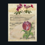 Vintage Viktorianische Musik Romantik Postkarte<br><div class="desc">Diese schöne Postkarte im Viktorianischen Stil kann für eine Vielzahl von Mailings oder Almosen verwendet werden. Passen Sie die Nachricht für Ihr Ereignis an.</div>