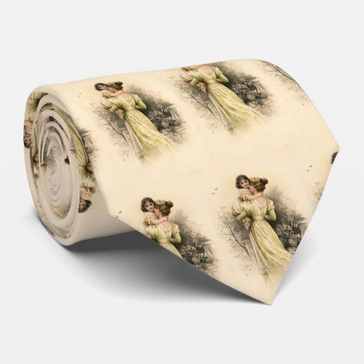 Vintage Viktorianische Mutter Kindermädchen Krawatte (Gerollt)