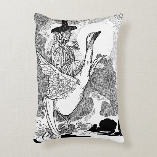 Vintage Viktorianische Muttergoose von Charles Rob Dekokissen (Vorderseite(Vertikal))