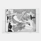 Vintage Viktorianische Muttergoose von Charles Rob Geschirrtuch (Horizontal)