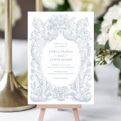 Vintage Viktorianische Ornament-Rahmen-Hochzeit Einladung