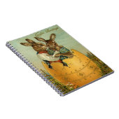 Vintage Viktorianische Osterbrunnen in einem Golde Notizblock (Rechte Seite)