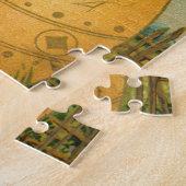 Vintage Viktorianische Osterbrunnen in einem Golde Puzzle (Seite)