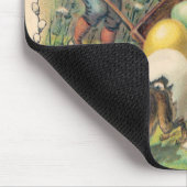 Vintage viktorianische Ostergrüße mit Gnom Mousepad (Ecke)