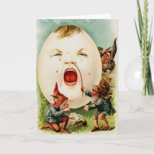 Vintage Viktorianische Osterkarte Feiertagskarte (Vorderseite)