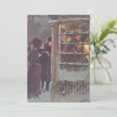 Vintage Viktorianische Party Einladung (Stehend Vorderseite)