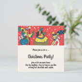 Vintage Viktorianische Party Einladung (Stehend Vorderseite)