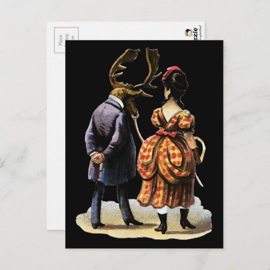 Vintage Viktorianische Postkarte (Vorne/Hinten)