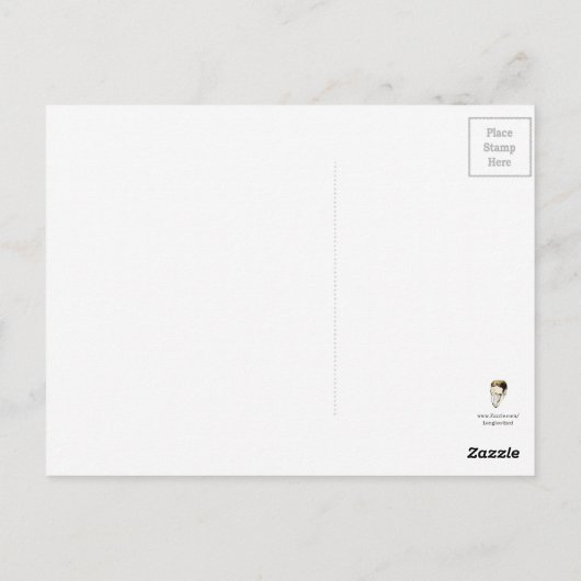 Vintage Viktorianische Puppenkarte Postkarte (Rückseite)