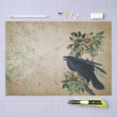 Vintage Viktorianische Raven Decoupage - Gotisches Seidenpapier (Handwerk)