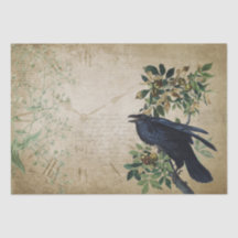 Vintage Viktorianische Raven Decoupage - Gotisches