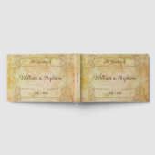 Vintage Viktorianische romantische Messe Hochzeit Gästebuch (Voll)