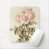 Vintage viktorianische romantische Rosen Mousepad (Mit Mouse)