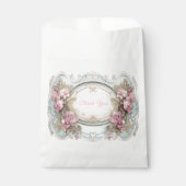 Vintage Viktorianische Rosa Rosen Geschenktütchen (Vorderseite)