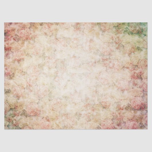 Vintage Viktorianische Rose Dekoupage Tissue Paper Seidenpapier (Vorderseite)