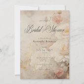 Vintage Viktorianische Rose Garten Brautparty Einladung (Vorderseite)