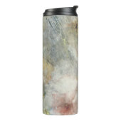 Vintage Viktorianische Rose mit Goldakzenten Thermosbecher (Nach links gedreht)