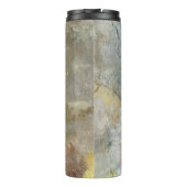 Vintage Viktorianische Rose mit Goldakzenten Thermosbecher (Rückseite)