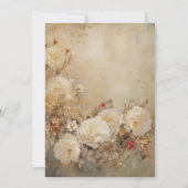 Vintage Viktorianische Roses Bridal Luncheon Einladung (Rückseite)