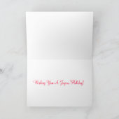 Vintage Viktorianische Santa Card Feiertagskarte (Innenseite)