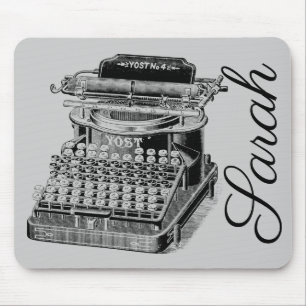Vintage-/Viktorianische Schreibmaschine personalis Mousepad
