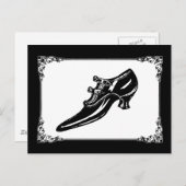 Vintage Viktorianische Schuhe Postkarte (Vorne/Hinten)