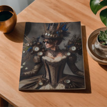 Vintage viktorianische Steampunk-Uhrwerk-Zeitdame