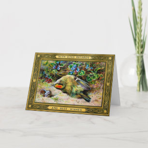 Vintage Viktorianische Sterbliche Weihnachtskarte Feiertagskarte