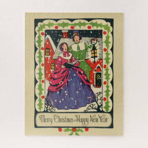 Vintage viktorianische traditionelle Weihnachtskle Puzzle
