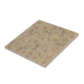 Vintage Viktorianische trendige floristische Blume Fliese (Seite)