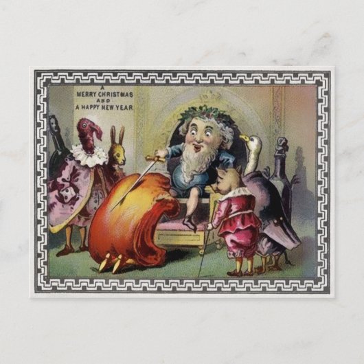 Vintage Viktorianische Ungerade Postkarte (Vorderseite)