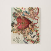 Vintage Viktorianische Valentine, Cherubs Angeln H Puzzle (Vertikal)