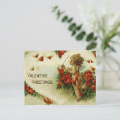 Vintage Viktorianische Valentinskirub Feiertagspostkarte (Stehend Vorderseite)