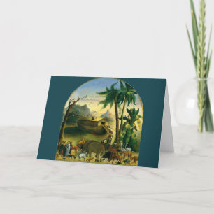 Vintage Viktorianische Volkskunst, Noah's Ark von Karte