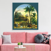 Vintage Viktorianische Volkskunst, Noah's Ark von  Leinwanddruck (Insitu (Wohnzimmer))