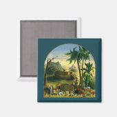 Vintage Viktorianische Volkskunst, Noah's Ark von Magnet (Vorderseite/Rückseite)