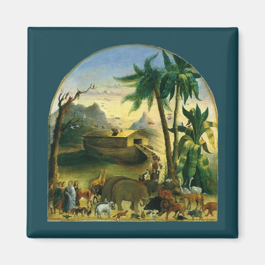 Vintage Viktorianische Volkskunst, Noah's Ark von Magnet (Vorne)