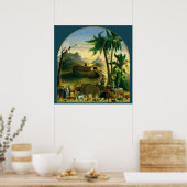 Vintage Viktorianische Volkskunst, Noah's Ark von Poster (Küche)