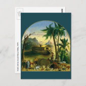 Vintage Viktorianische Volkskunst, Noah's Ark von Postkarte (Vorne/Hinten)