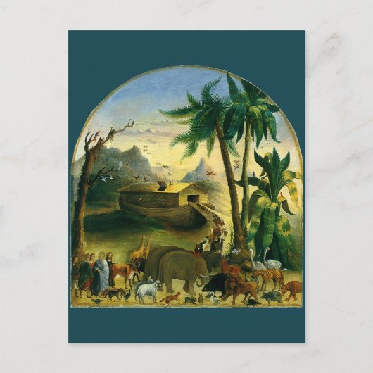 Vintage Viktorianische Volkskunst, Noah's Ark von Postkarte (Vorderseite)