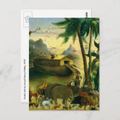 Vintage Viktorianische Volkskunst, Noah's Ark von  Postkarte (Vorne/Hinten)
