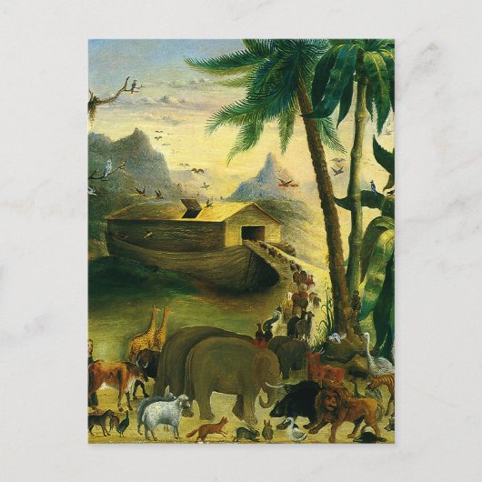 Vintage Viktorianische Volkskunst, Noah's Ark von  Postkarte (Vorderseite)
