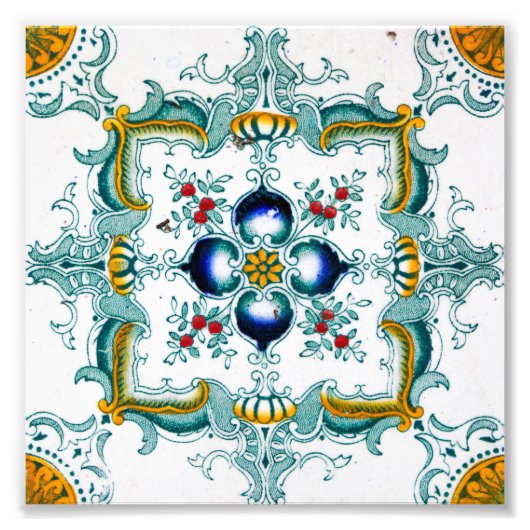 Vintage Viktorianische Wandverkleidung Fotodruck (Vorne)