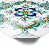 Vintage Viktorianische Wandverkleidung Fotodruck (Ecke)